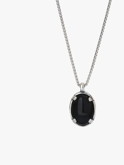 Degs & Sal Sterling Silver Black Onyx Stone Necklace product