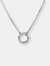 Sterling Silver Circle Amulet Necklace - Default Title