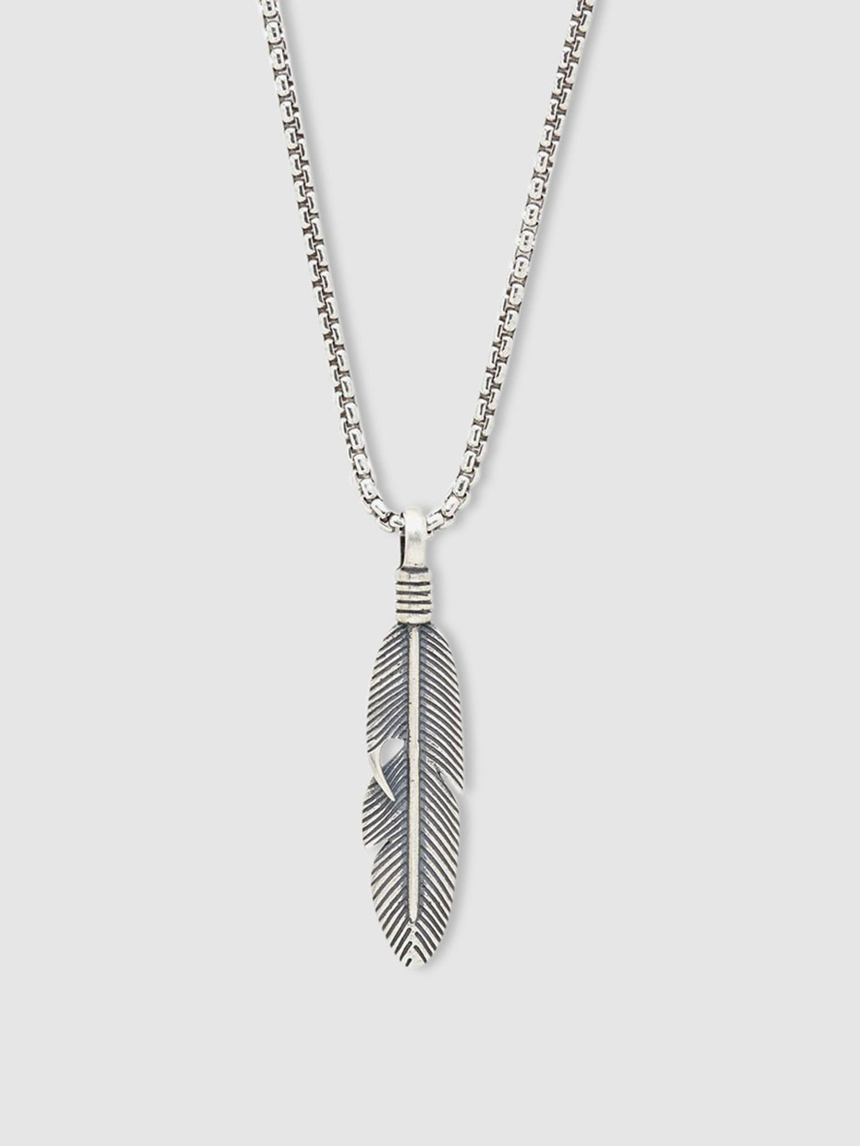 DEGS & SAL DEGS & SAL STERLING SILVER FEATHER NECKLACE