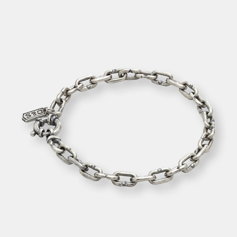Degs & Sal Sterling Silver Lock Chain Bracelet