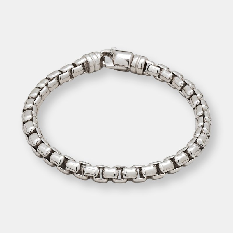 Degs & Sal Sterling Silver Round Box Chain Bracelet