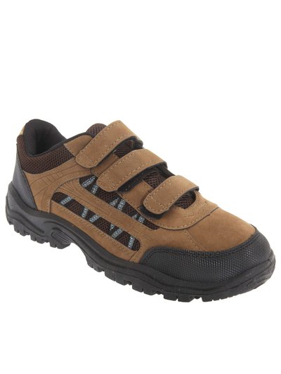 Dek Mens Ascend Triple Touch Fastening Trek Hiking Trail Shoes - Khaki/Brown product
