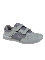 Mens Drive Touch Fastening Sneaker Style Bowling Shoes - Gray