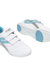 Womens/Ladies Raven 3 Touch Fastening Sneakers - White/Light Blue