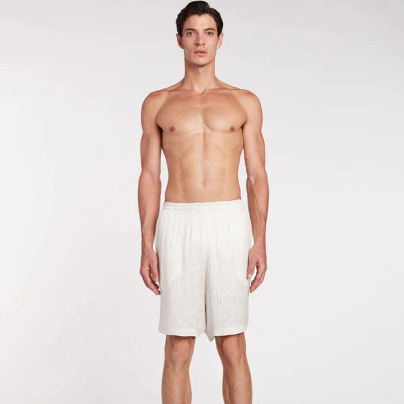 Shop Delos Aurelius Shorts White