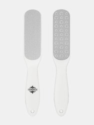 Dual Sided Foot File - White/Grey