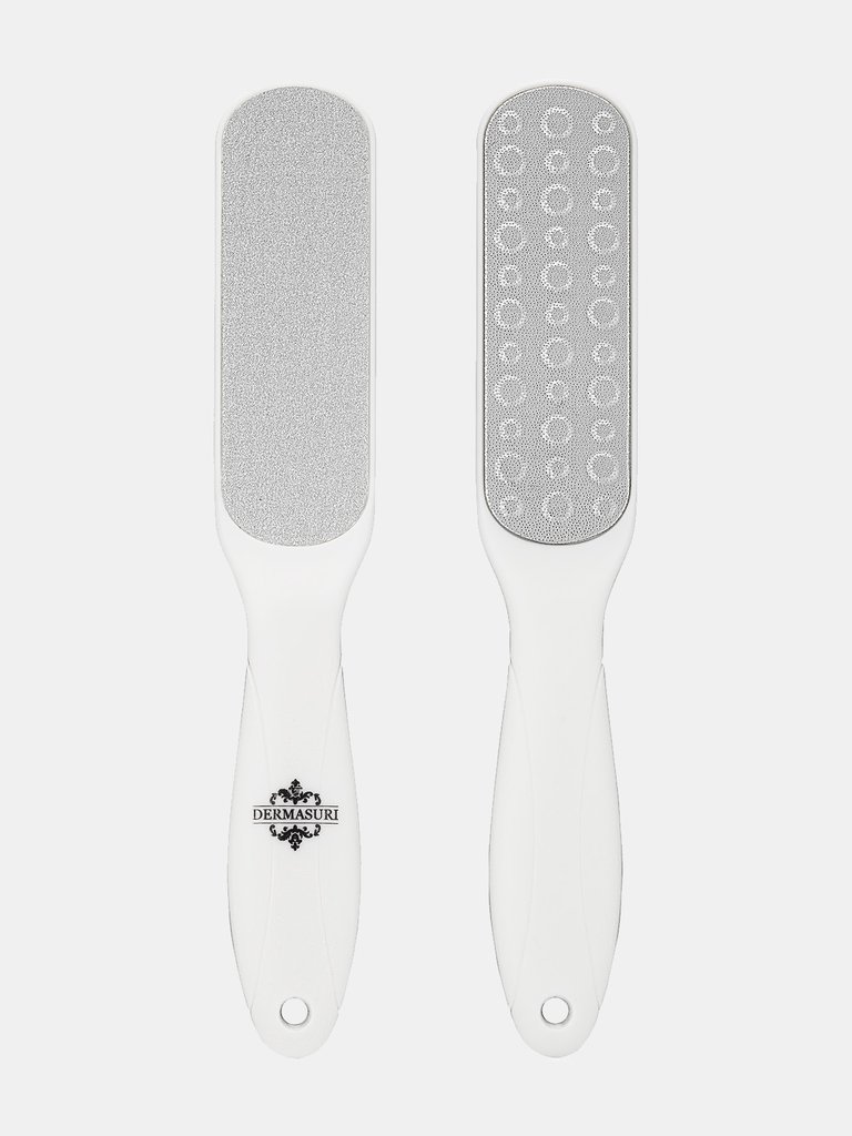 Dual Sided Foot File - White/Grey