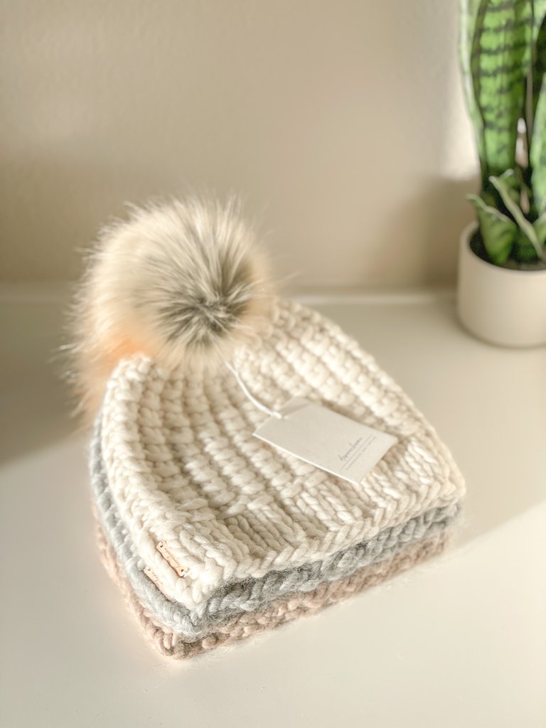 The Hoxton Beanie Hat - Ivory
