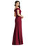 Off-the-Shoulder Notch Trumpet Gown with Front Slit - 3038