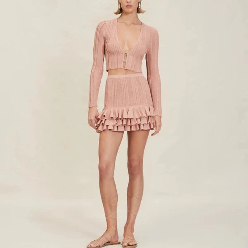 Shop Devon Windsor Sam Skirt In Pink