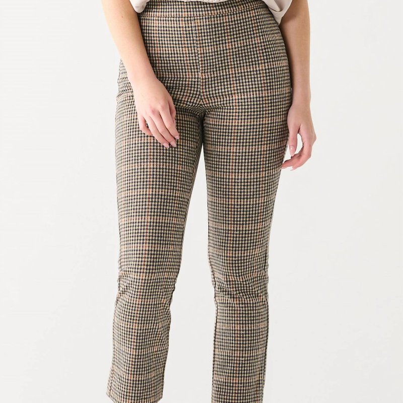 Dex Pull On Straight Knit Pant In Brown