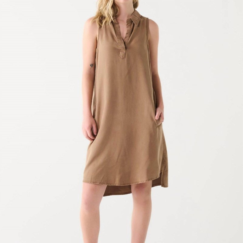 Shop Dex Tencel Mini Dress In Mocha In Brown
