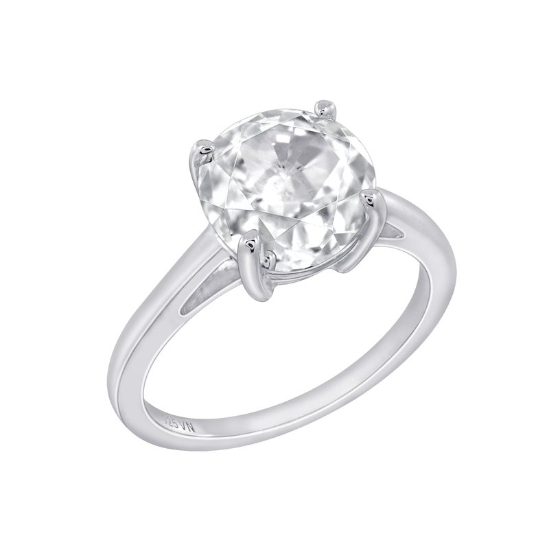 Diamonbliss Cubic Zirconia Cocktail Ring In Grey