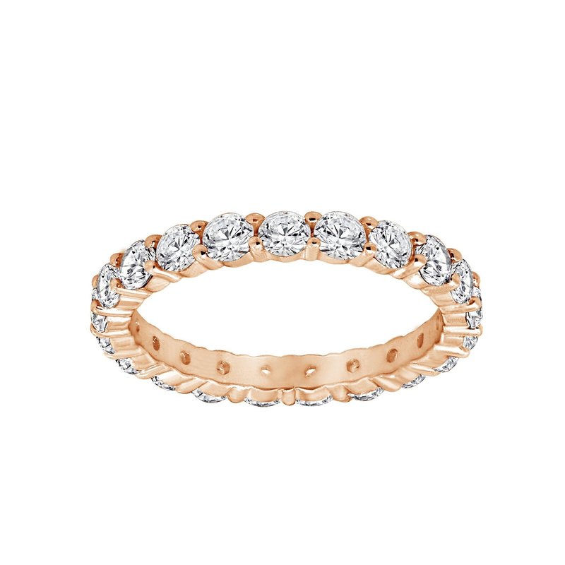 Diamonbliss Round Eternity Ring In Pink