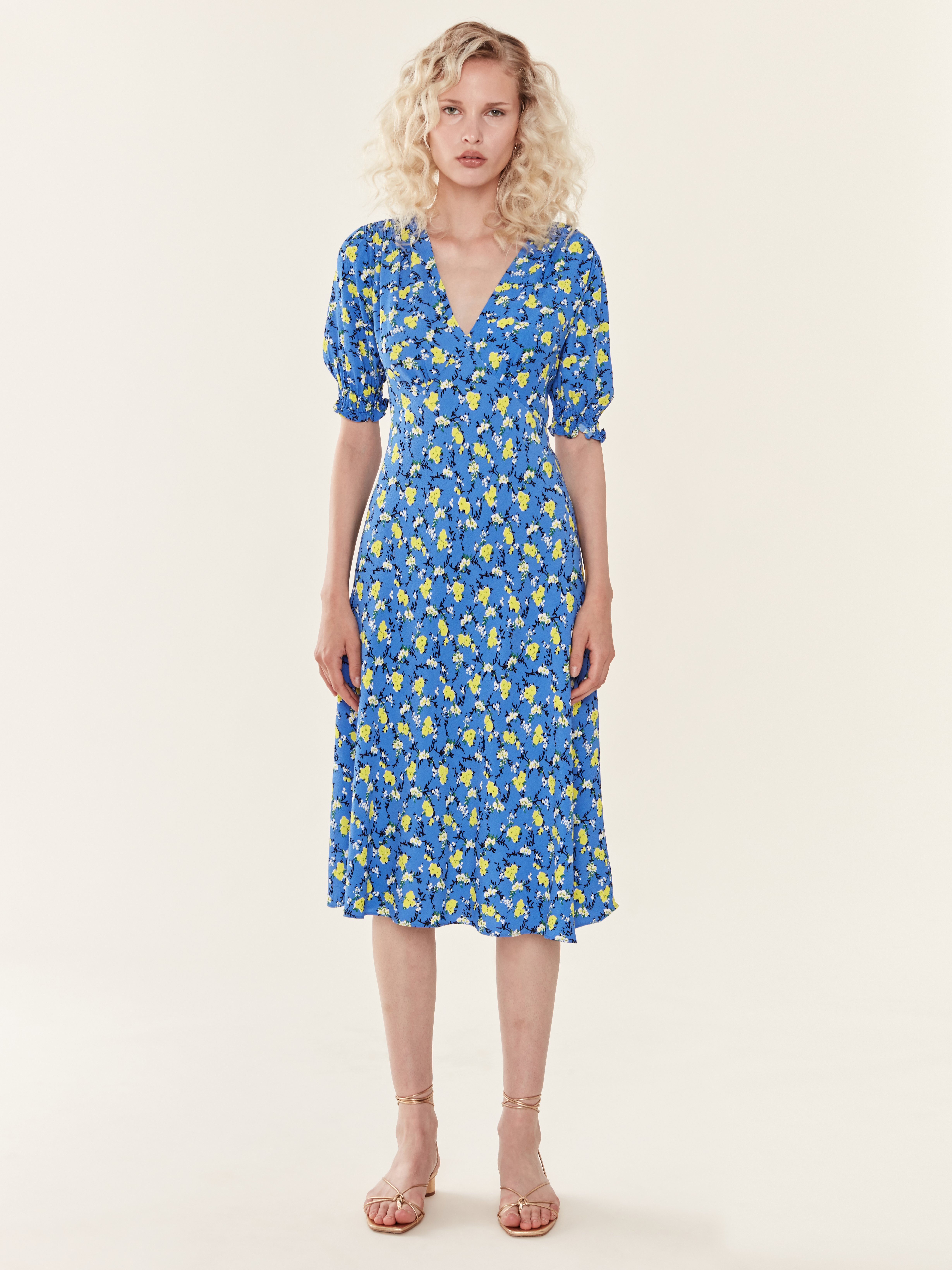 Diane von Furstenberg Jemma Floral Midi Dress | Verishop