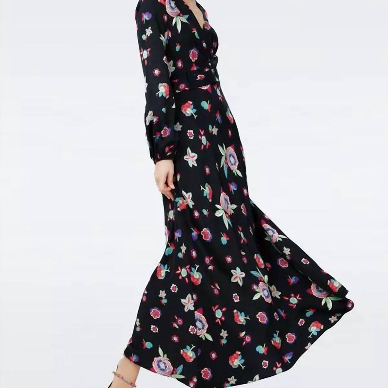 Shop Diane Von Furstenberg Monika Maxi Dress In Black