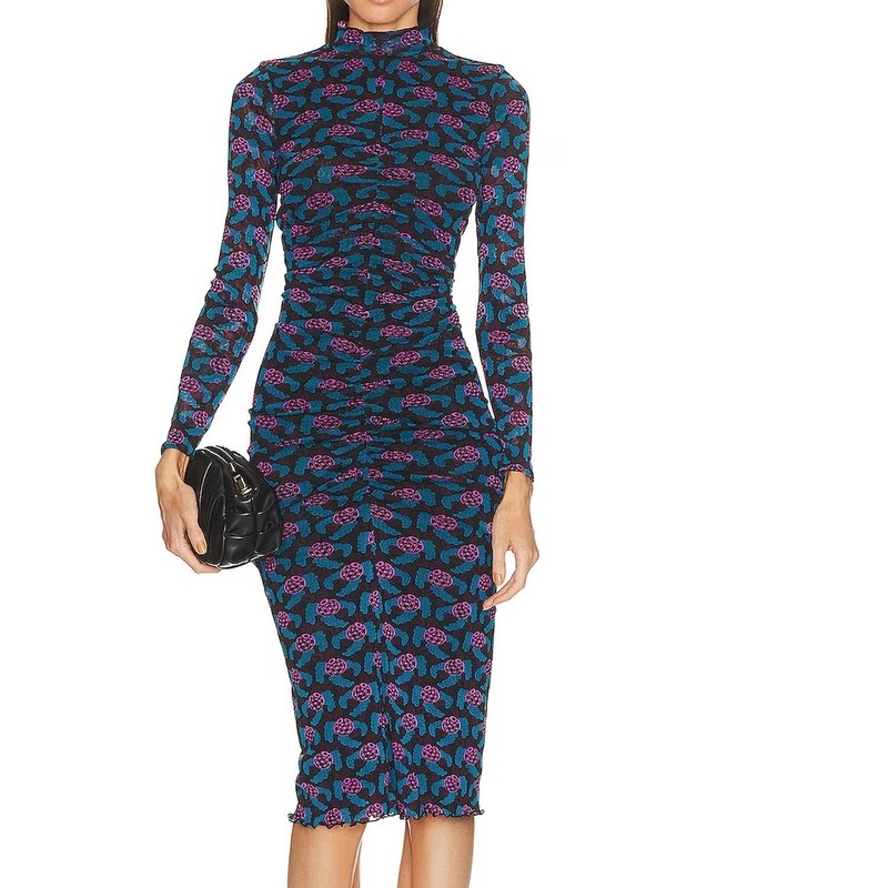 Shop Diane Von Furstenberg Verina Reversible Dress In Blue