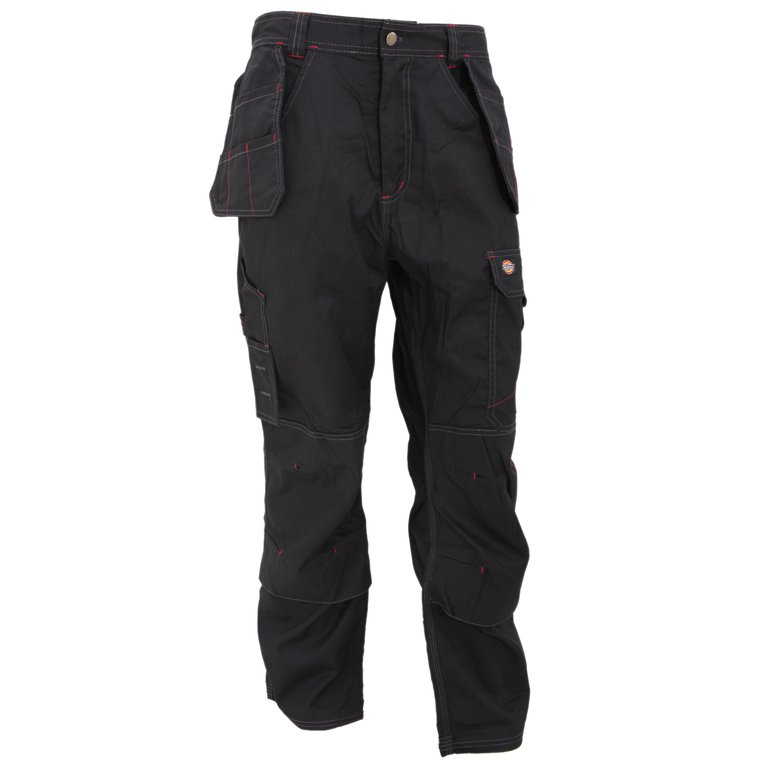 Redhawk Mens Pro Work Wear Trouser (30inch Short Leg Length) (Black) - Black