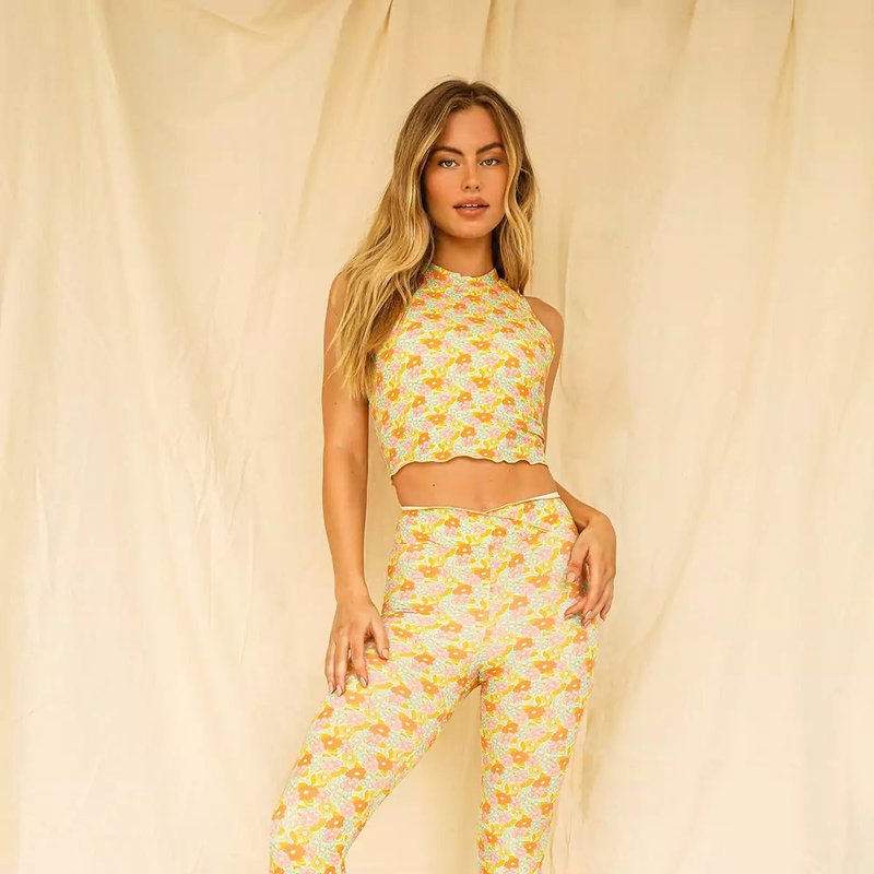 Shop Dippin Daisys Lustre Leggings In Yellow