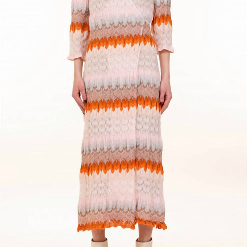 Dixie Jen Crochet Dress In Multi In Orange
