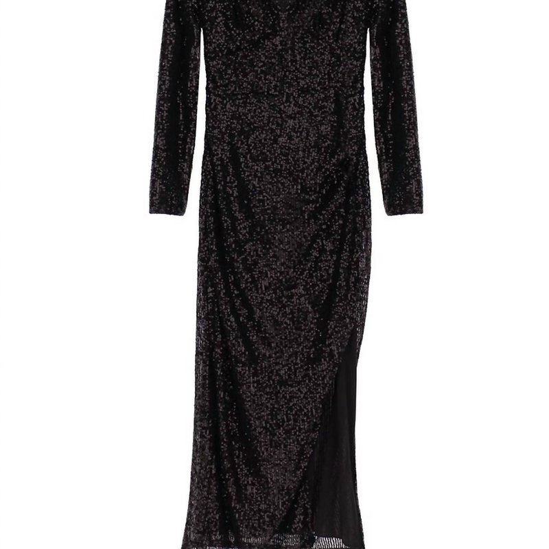 Shop Dixie Sequin Dress In Black