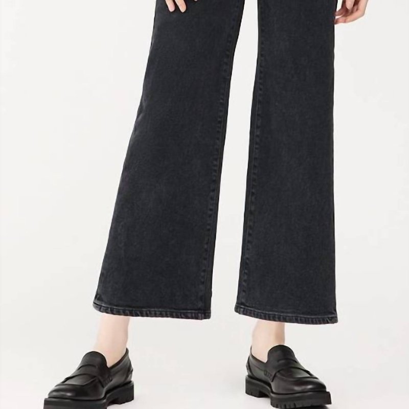 Dl1961 Hepburn Wide Leg High Rise Vintage Pant In Black