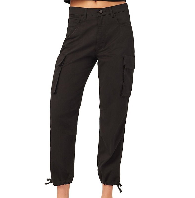 Shop Dl1961 Women Gwen Jogger: Cargo Side Pockets Black (twill) Pants
