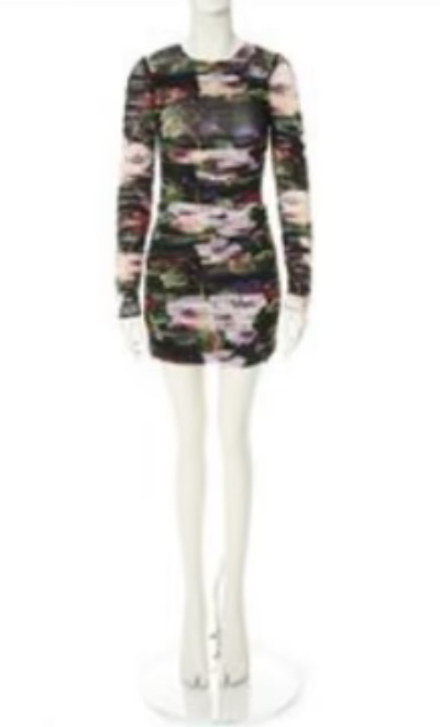 Shop Dolce & Gabbana Long Sleeve Black Floral Dress