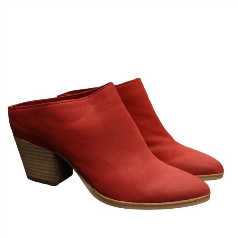 Shop Dolce Vita Roya Leather Mule In Red