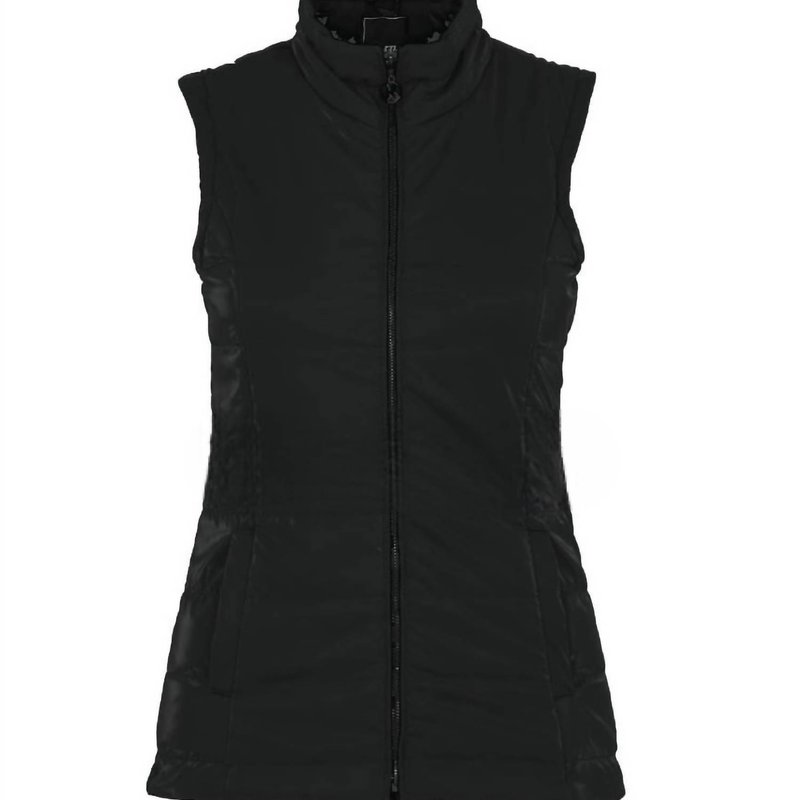 Shop Dolcezza Women's Woven Vest In Black
