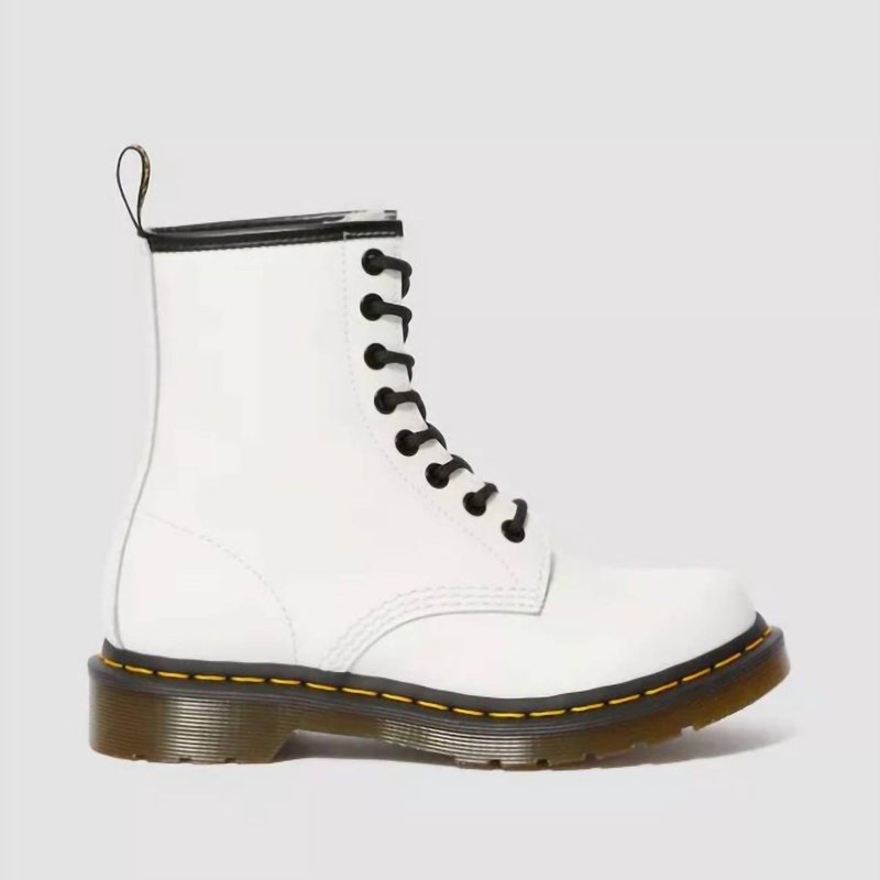 Shop Dr. Martens' 1460 W White Smooth Boots