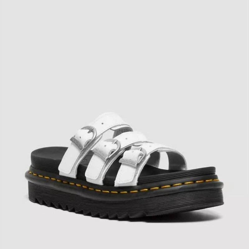 Shop Dr. Martens' Blaire Slide Sandals In White