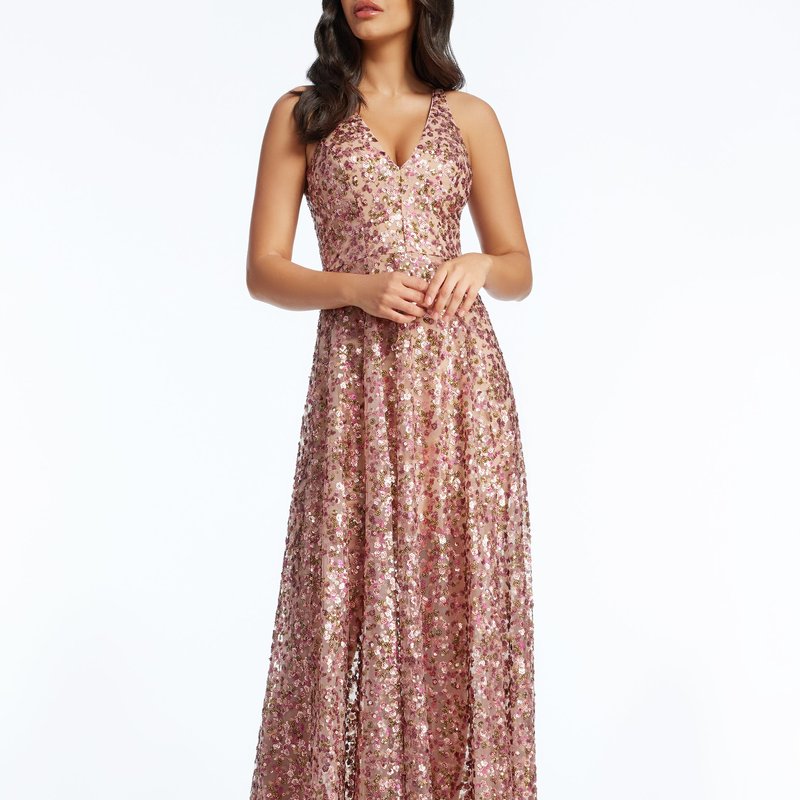 Shop Dress The Population Ariyah Gown In Pink