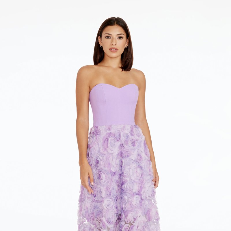 Shop Dress The Population Audrina Gown In Purple