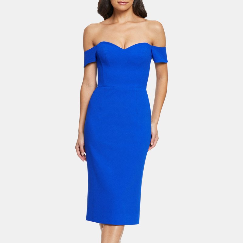 Dress The Population Bailey Dress In Electric Blue