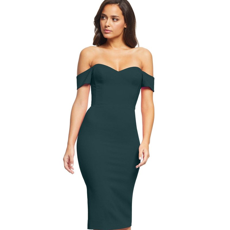 Shop Dress The Population Bailey Dress In Green