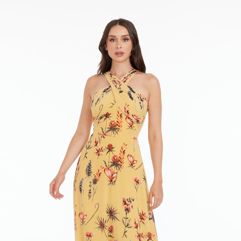 Shop Dress The Population Brenna Dress In Yellow