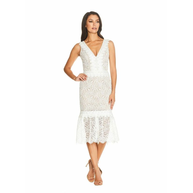 Everleigh Dress - White - White