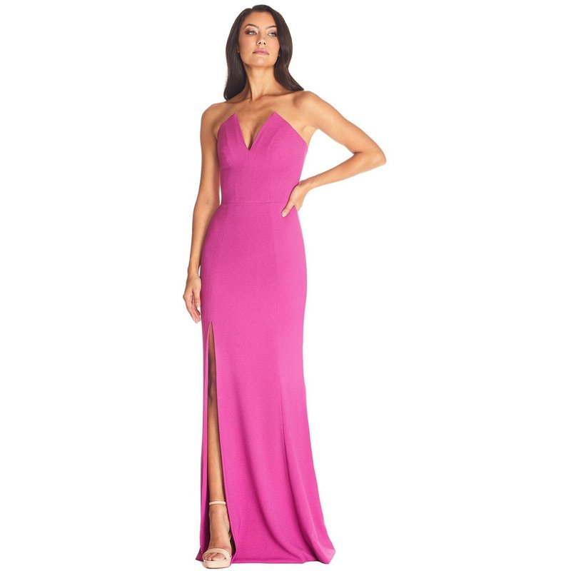 Shop Dress The Population Fernanda Gown In Pink