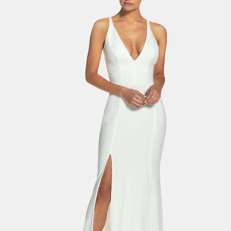 Dress The Population Iris Gown In Off White