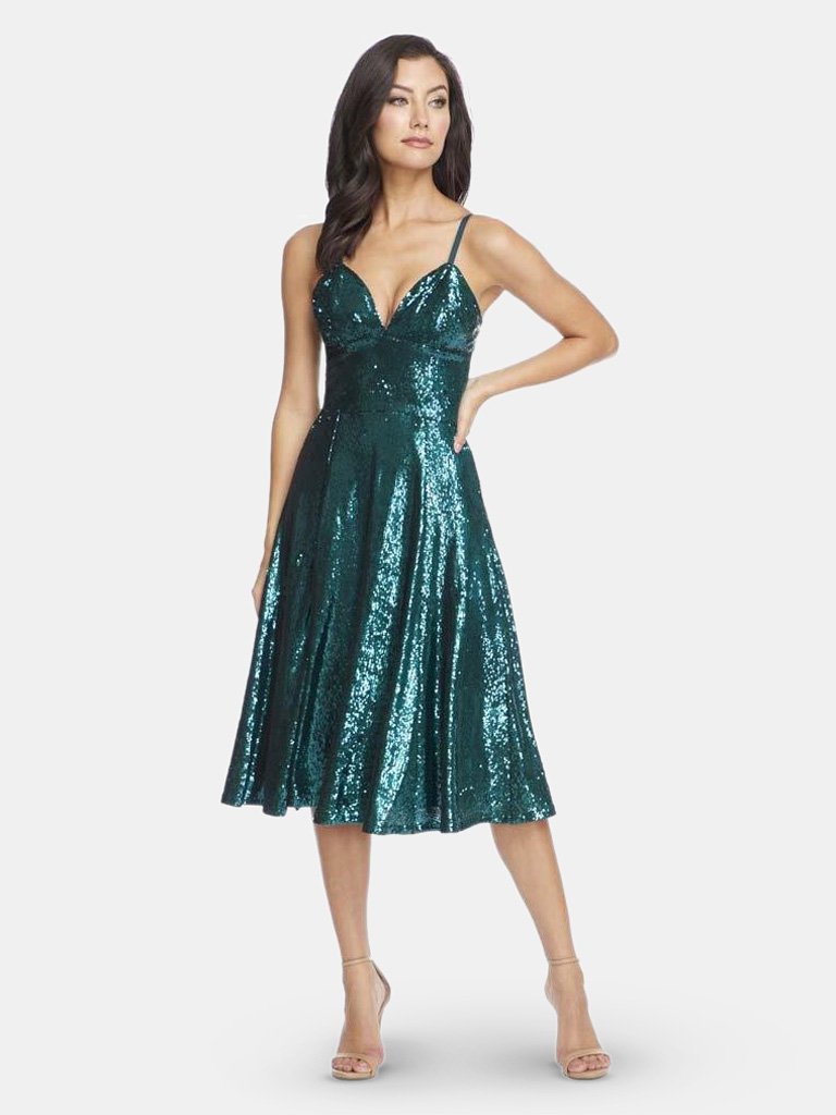 Mimi Dress - Deep Emerald