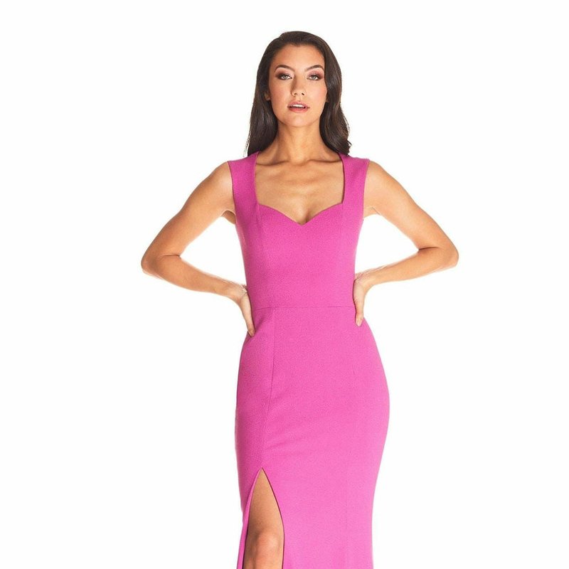 Shop Dress The Population Monroe Gown In Pink