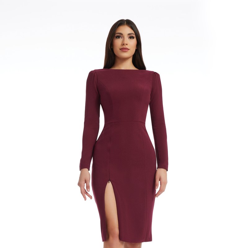Shop Dress The Population Nadia Dress In Red