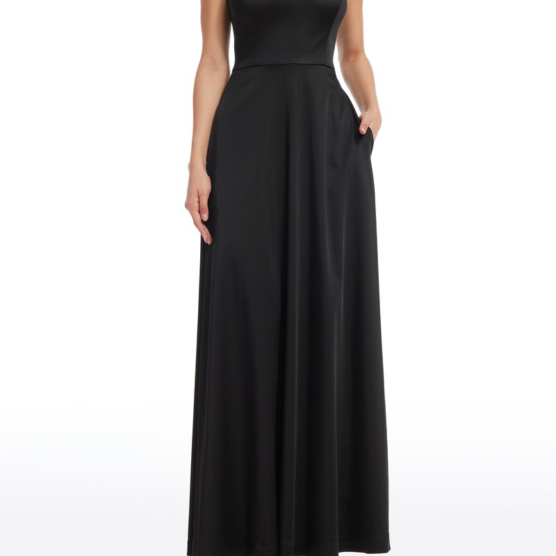 Shop Dress The Population Nina Gown In Black
