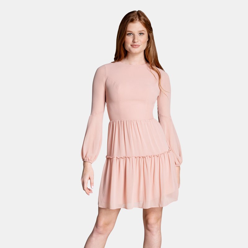 Dress The Population Paola Dress In Blush