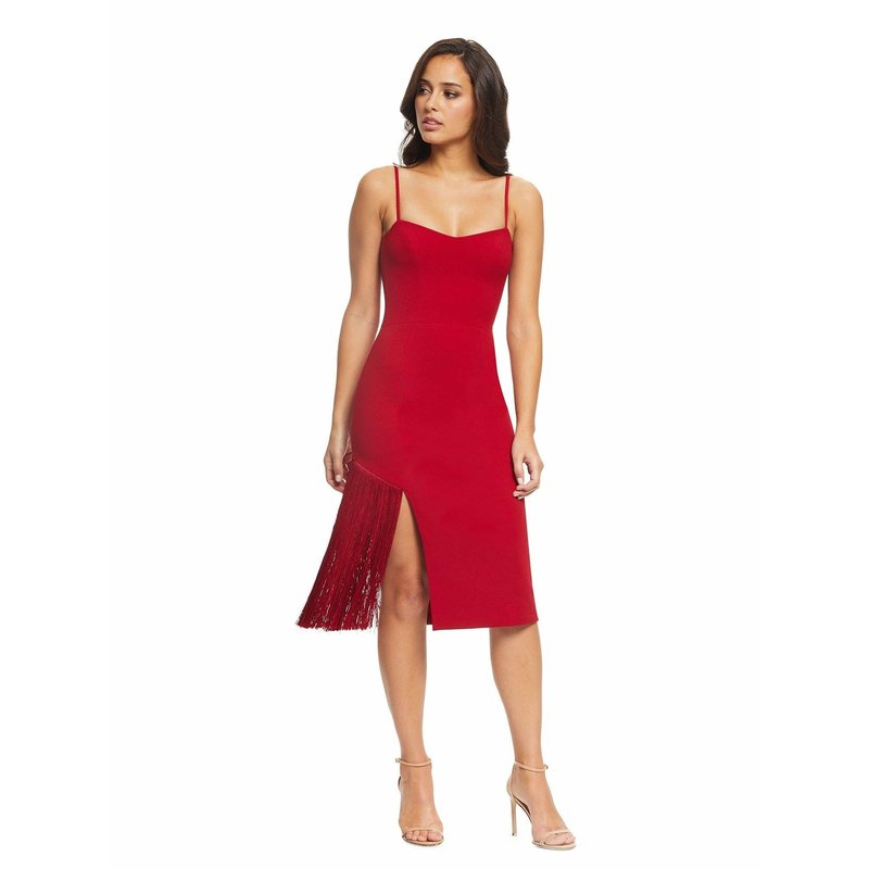 Shop Dress The Population Rory Dress In Red