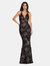 Sharon Gown - Black/Nude