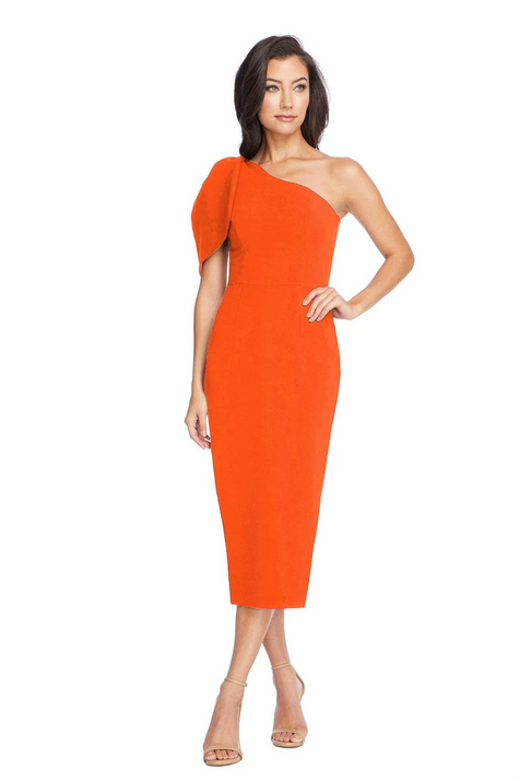 Shop Dress The Population Tiffany Dress In Orange
