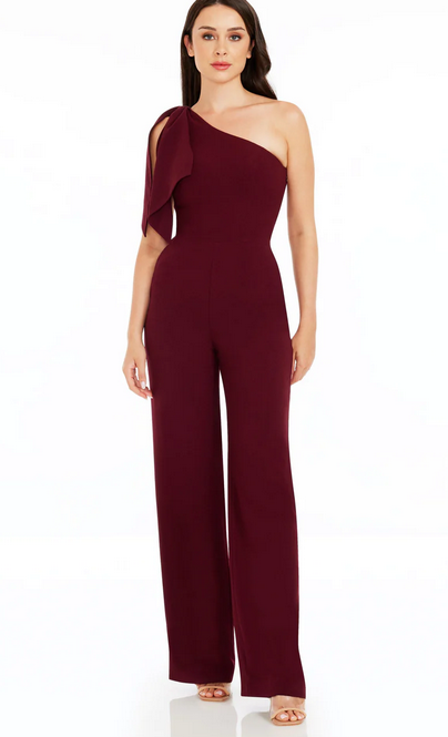 Dress_the_population Tiffany Jumpsuit In Red