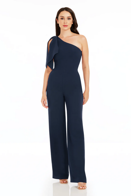 Shop Dress The Population Tiffany Jumpsuit In Blue